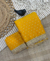 Musturd Yellow Moss Satin Saree with Maharani Big Border | RD PRIYA
