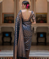 Navy Blue Banarasi Silk Saree | Ethnic Wear for Women