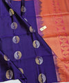 Navy Blue Banarasi Silk Saree | Festive & Party Wear