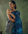 Navy Blue Banarasi Silk Saree | Traditional Zari Weave