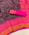 Navy Blue Banarasi Silk Saree | Traditional Zari Weave