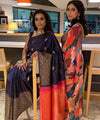 Navy Blue Banarasi Silk Saree | Wedding & Reception Wear