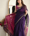 Navy Blue Cotton Saree | Festive & Party Wear