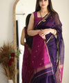 Navy Blue Cotton Saree | Festive & Party Wear