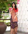 Navy Blue Cotton Saree | Office & Casual Wear