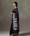 Navy Blue Jacquard Silk Saree | Traditional Wedding Wear