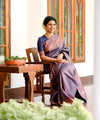 Navy Blue Jacquard Silk Saree | Wedding & Festive Wear