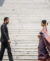 Navy Blue Jacquard Silk Saree | Wedding & Festive Wear