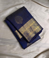 Navy Blue Kanjivaram Silk Saree | Ethnic Wear for Women