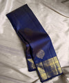 Navy Blue Kanjivaram Silk Saree | Ethnic Wear for Women