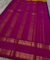 Navy Blue Kanjivaram Silk Saree | Traditional Wedding Wear