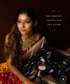 Navy Blue Paithani Silk Saree | Bridal & Festive Wear