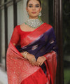 Navy Blue Paithani Silk Saree | Wedding & Festive Wear