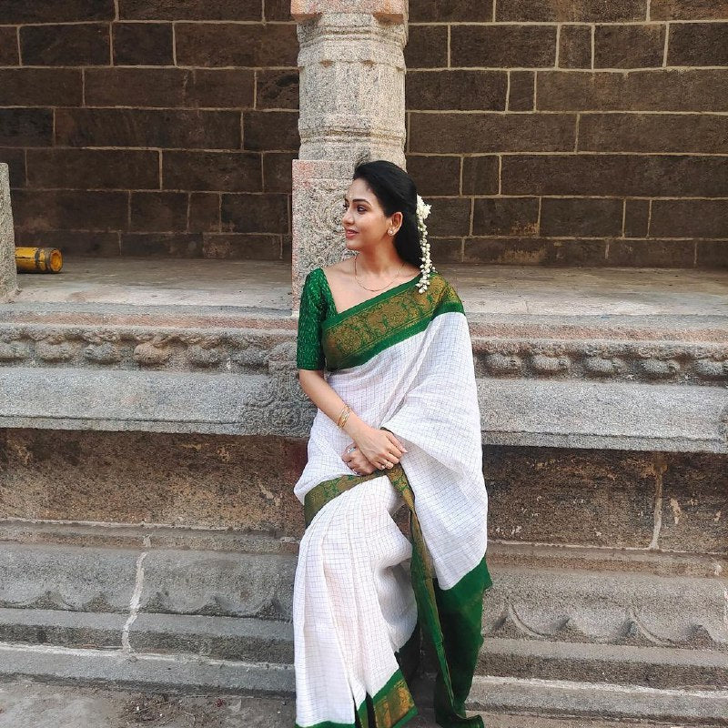 New Chex Jacquard Silk Saree | Wedding & Reception Wear