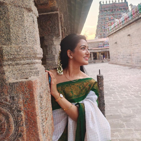 New Chex Jacquard Silk Saree | Wedding & Reception Wear