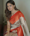 Off White Banarasi Silk Saree | Bridal & Festive Wear