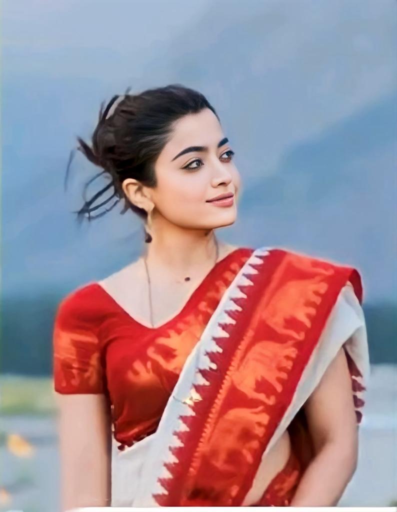 Off White Banarasi Silk Saree | Durga Puja Special