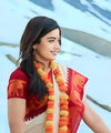 Off White Banarasi Silk Saree | Durga Puja Special