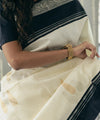 Off White Banarasi Silk Saree | Ethnic Wear for Women