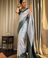 Off White Banarasi Silk Saree | Festival & Ceremony Wear