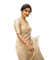 Off White Banarasi Silk Saree | Festive & Party Wear