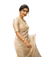 Off White Banarasi Silk Saree | Festive & Party Wear