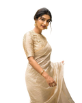 Off White Banarasi Silk Saree | Festive & Party Wear