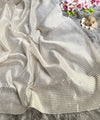 Off White Banarasi Silk Saree | Festive & Party Wear