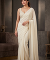 Off White Bollywood Designer Saree | Party & Festive Wear