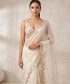 Off White Bollywood Designer Saree | Party & Festive Wear