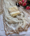 Off White Bollywood Designer Saree | Party & Festive Wear