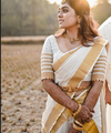 Off White Cotton Saree | Festival & Ceremony Wear