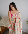 Off White Cotton Saree | Festival & Ceremony Wear