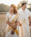 Off White Cotton Saree | Festival & Ceremony Wear