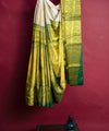 Off White Jacquard Silk Saree | Festive & Party Wear