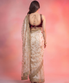 Off White Space Satin Sequin Bits Work Saree for Party Wear | RD RAADO