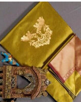 Olive Banarasi Silk Saree | Ethnic Wear for Women