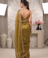 Olive Gold Bollywood Designer Saree | Party & Festive Wear