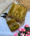 Olive Gold Bollywood Designer Saree | Party & Festive Wear