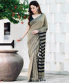 Olive Green Banarasi Silk Saree | Wedding & Festive Wear