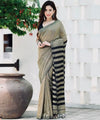 Olive Green Banarasi Silk Saree | Wedding & Festive Wear