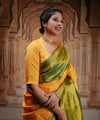 Olive Green Kanjivaram Silk Saree | Festival & Ceremony Wear
