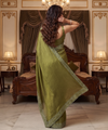 Olive Green Silk Saree | Wedding & Festive Wear