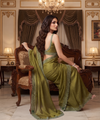 Olive Green Silk Saree | Wedding & Festive Wear