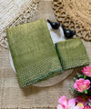 Olive Green Silk Saree | Wedding & Festive Wear