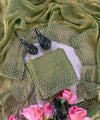 Olive Green Silk Saree | Wedding & Festive Wear