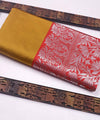 Orange Banarasi Silk Saree | Festival & Ceremony Wear