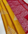 Orange Banarasi Silk Saree | Festival & Ceremony Wear