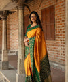 Orange Banarasi Silk Saree | Festive & Party Wear