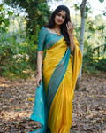 Orange Banarasi Silk Saree | Wedding & Festive Wear